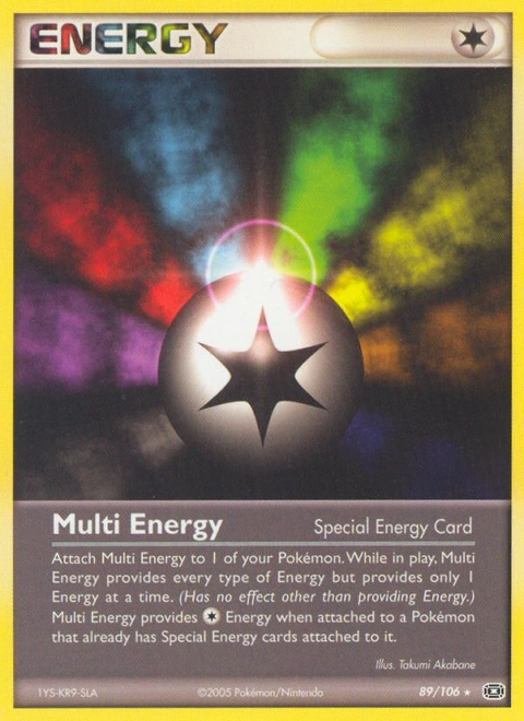 Multi Energy Pokémon card from Emerald, number 89 (Standard print)