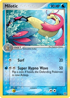 Milotic Pokémon card, number 8