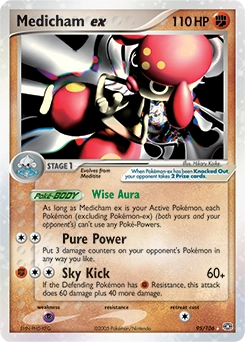 Medicham ex Pokémon card, number 95