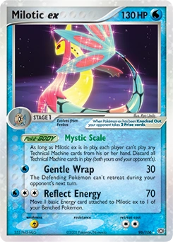 Milotic ex Pokémon card, number 96
