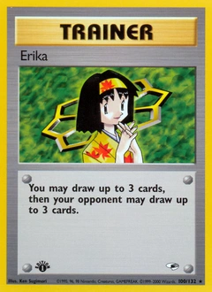Erika Pokémon card, number 100