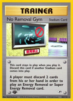No Removal Gym Pokémon card, number 103