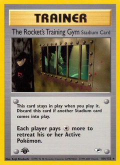 The Rocket's Training Gym Pokémon card, number 104