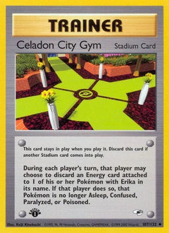 Celadon City Gym Pokémon card, number 107