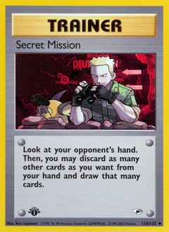 Secret Mission Pokémon card, number 118