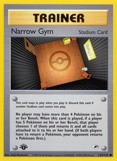 Narrow Gym Pokémon card, number 124