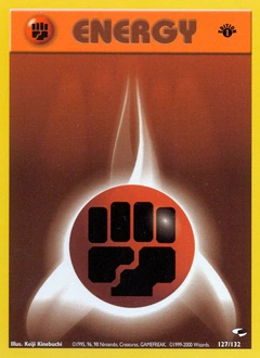 Fighting Energy Pokémon card, number 127