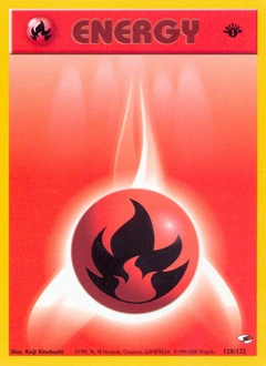 Fire Energy Pokémon card, number 128