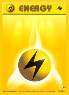 Lightning Energy Pokémon card, number 130