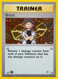 Brock Pokémon card, number 15