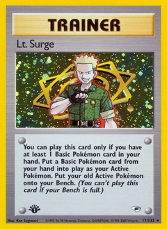 Lt. Surge Pokémon card, number 17