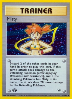 Misty Pokémon card, number 18