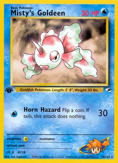 Misty's Goldeen Pokémon card, number 30