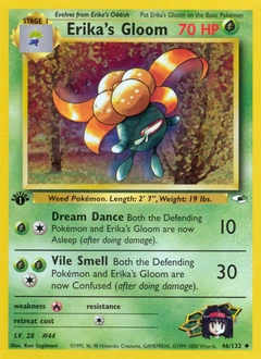 Erika's Gloom Pokémon card, number 46