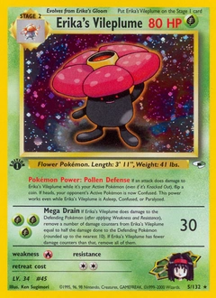 Erika's Vileplume Pokémon card, number 5