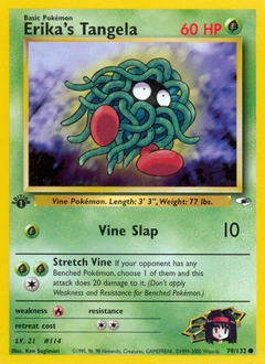 Erika's Tangela Pokémon card, number 79