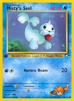 Misty's Seel Pokémon card, number 88