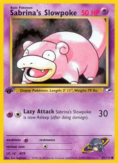 Sabrina's Slowpoke Pokémon card, number 95