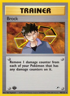 Brock Pokémon card, number 98