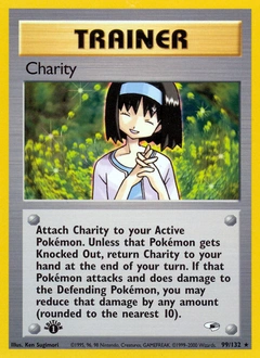 Charity Pokémon card, number 99