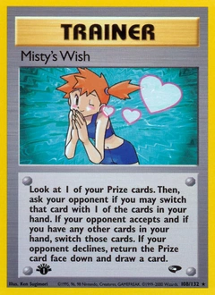 Misty's Wish Pokémon card, number 108