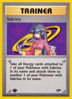 Sabrina Pokémon card, number 110