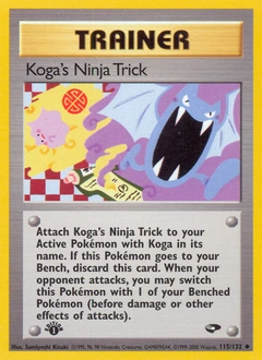 Koga's Ninja Trick Pokémon card, number 115