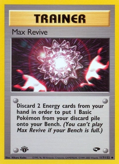 Max Revive Pokémon card, number 117