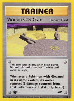 Viridian City Gym Pokémon card, number 123