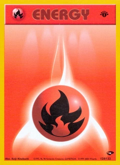Fire Energy Pokémon card, number 128