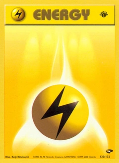Lightning Energy Pokémon card, number 130