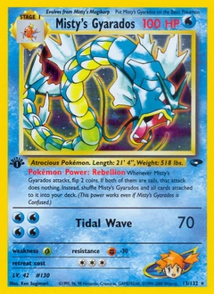 Misty's Gyarados Pokémon card, number 13