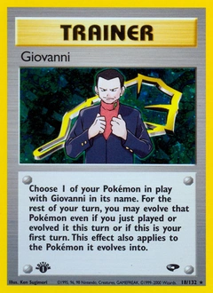 Giovanni Pokémon card, number 18