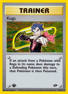 Koga Pokémon card, number 19