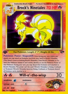 Brock's Ninetales Pokémon card, number 3