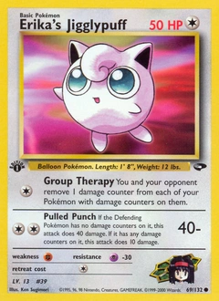 Erika's Jigglypuff Pokémon card, number 69
