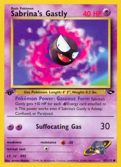 Sabrina's Gastly Pokémon card, number 97