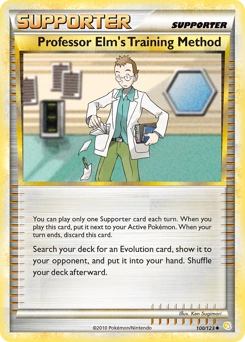 Professor Elm's Training Method Pokémon card, number 100