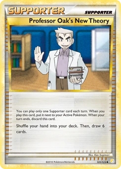 Professor Oak's New Theory Pokémon card, number 101