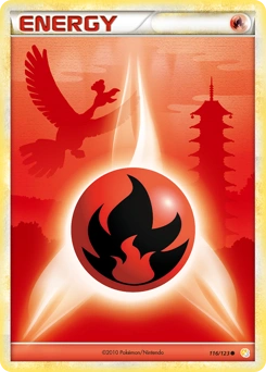 Fire Energy Pokémon card, number 116