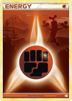 Fighting Energy Pokémon card, number 120