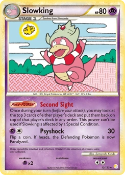 Slowking Pokémon card, number 12