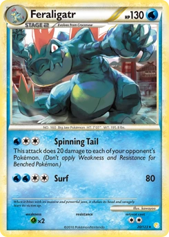 Feraligatr Pokémon card, number 20