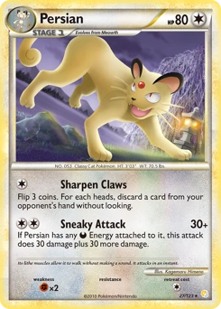 Persian Pokémon card, number 27