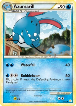 Azumarill Pokémon card, number 2