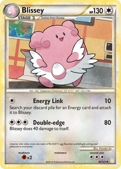 Blissey Pokémon card, number 36