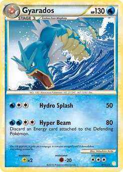 Gyarados Pokémon card, number 4
