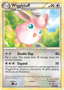 Wigglytuff Pokémon card, number 56