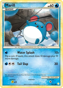 Marill Pokémon card, number 74