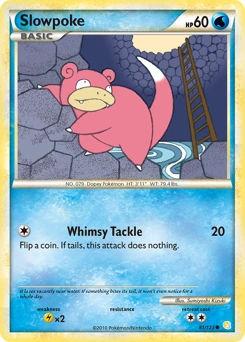 Slowpoke Pokémon card, number 81